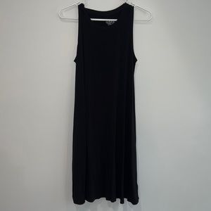 Womens black T-shirt dress